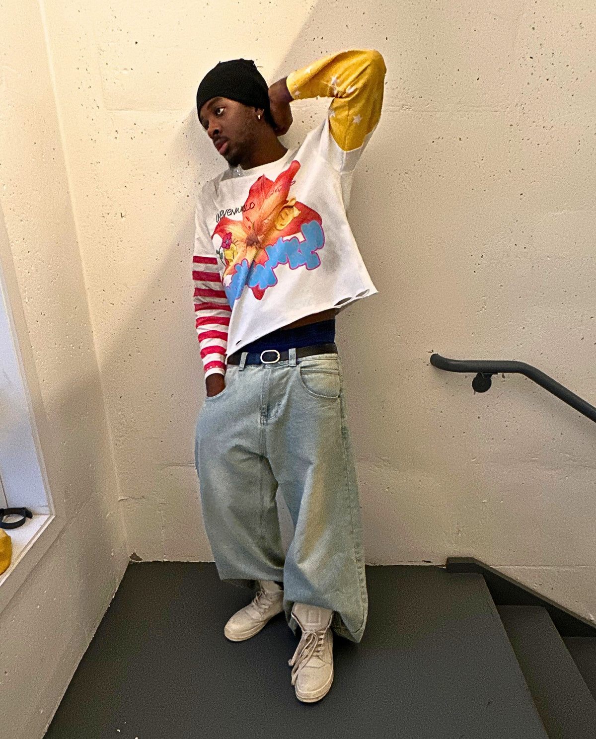white unevensleeves
