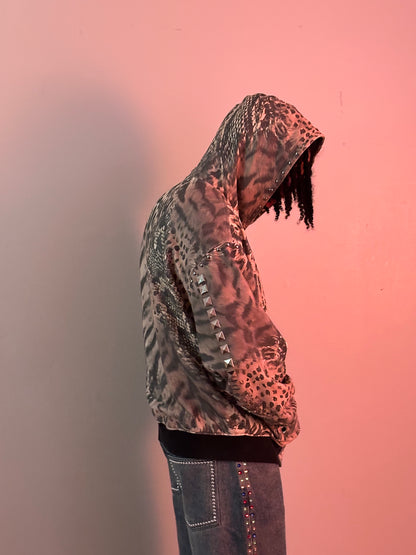 uneven hoodie