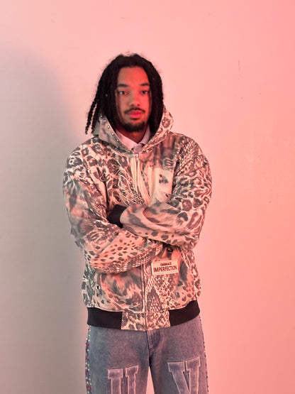 uneven hoodie
